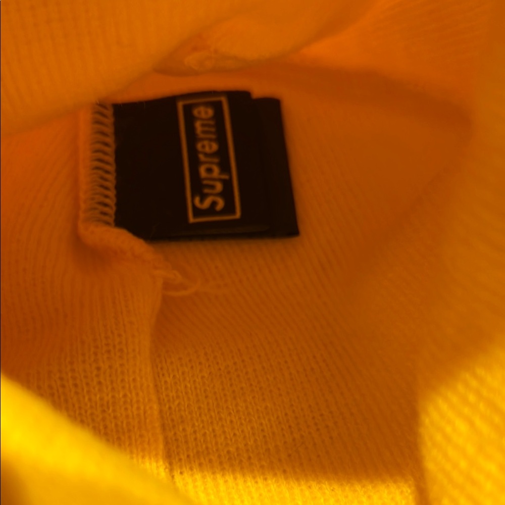 Supreme Yellow Beanie - Picture 2 of 3